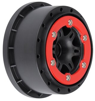 Split Six Red/Blk Bead-Loc Whls (2) Slash 2wd Front