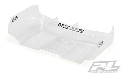 Proline Air Force 2 Lightweight 6.5 Clear Rear  Rear Wing With Center Fin (2) For 1:10 - 6320-00