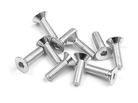 Hex Screw Sfh M3X10 Silver (10), X904310