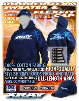 Xray Sweater Hooded - Blue (XXXl), X395500XXXL