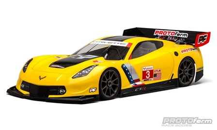 Chevrolet Corvette C7.R Clear Body for 1:8 GT (Long)