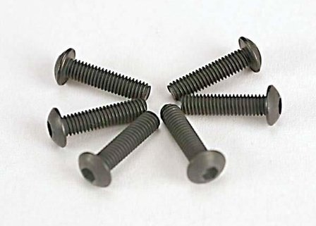 TRX2578 Screws, 3x12mm button-head machine (hex drive) (6)