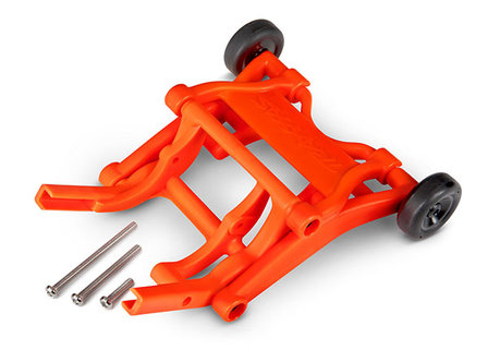 Wheelie bar, assembled (orange) (fits Slash, Stampede, Rustler, Bandit series)