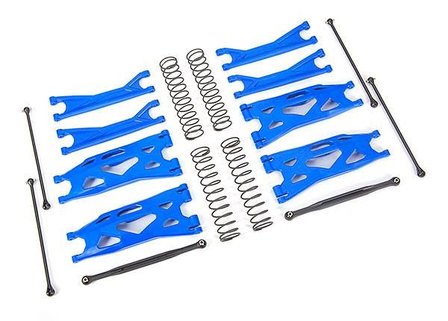 Traxxas Suspension Kit, X-maxx Widemaxx, Blue (includes Front &amp; Rear Suspension Arms, Front Toe Links, Driveshafts, Shock Springs) - 7895X