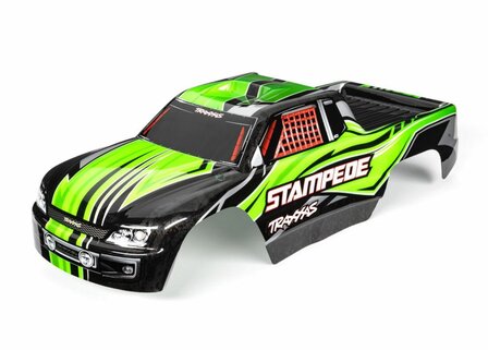 Traxxas Body, Stampede (also Fits Stampede Vxl), Green (painted, Decals Applied) - 3651G