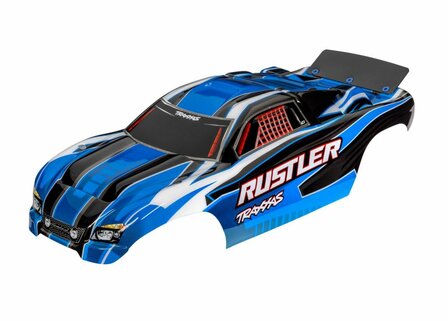 Traxxas Body, Rustler (also Fits Rustler Vxl), Blue (painted, Decals Applied) - 3750X