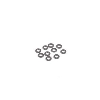 M3 Black Alloy Washers 1.00mm (pk10)SCHUMACHER