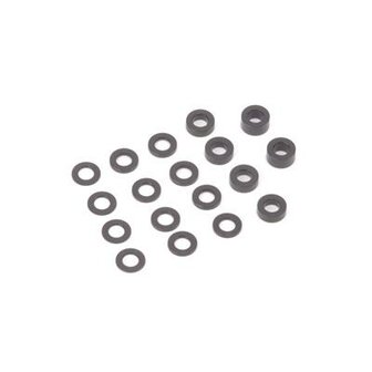 SPEED PACK - Alloy Black M3 Washers - 18pc SCHUMACHER