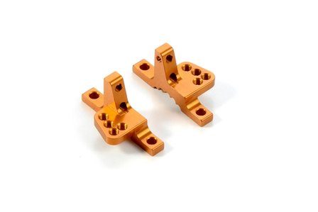 XRAY ALU UPPER CLAMP WITH 5 ADJ. ROLL-CENTERS (L+R) - ORANGE - 302034-O