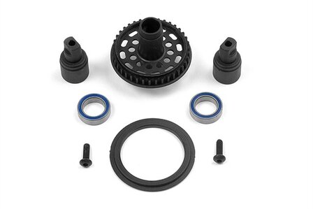 XRAY T2&#039;008 Composite Solid Axle 38T Set - 305188