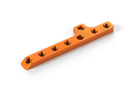 XRAY T4&#039;18 ALU MOTOR MOUNT PLATE - ORANGE - 303003-O