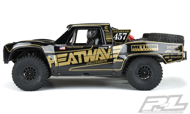 Proline Pre-Cut 1967 Ford F-100 Race Truck Heatwave Edition Tough-Color (Black) Body for Unlimited Desert Racer - 3547-18