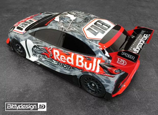 Bittydesign P10R Rally Body 1:10 (clear) 190mm