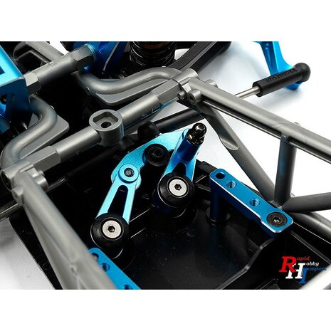 Alu upgrade stuurset Passend Tamiya BBX (BB-01) blauw