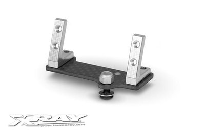 Xray Center Graphite Servo Mount + Alu Stands - Set (micro) - 376216