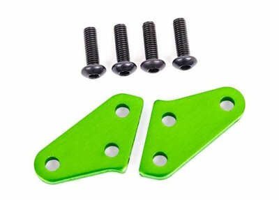 Traxxas Steering Block Arms (aluminum, Green-anodized) (2) (fits #9537 And 9637 Steering Blocks) - 9636G