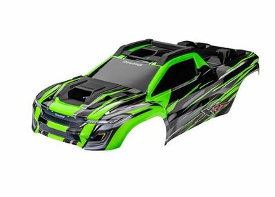 Traxxas Body, Xrt, Green (painted, Decals Applied) (assembled With Front & Rear Body Supports For Clipless Mounting, Roof & Hood Skid Pads) - 7812G