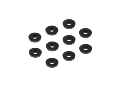 Xray Alu Shim 3x9x1.0mm - Black (10) - 303118-K