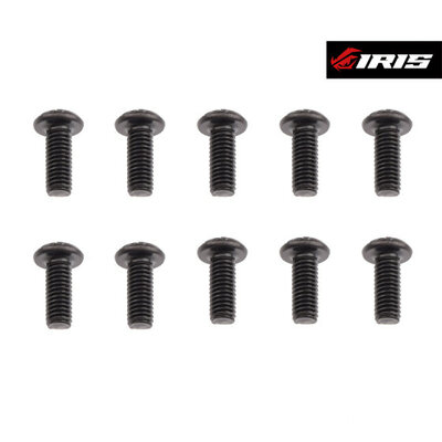 Iris M3x8mm Button Head Screws (10pcs)