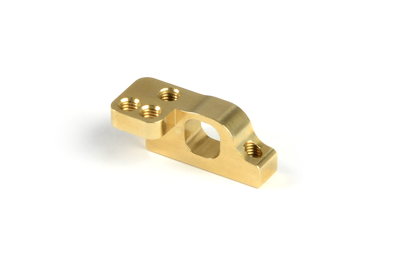 XRAY BRASS LOWER 2-PIECE SUSPENSION HOLDER FOR ARS - LEFT - 303715