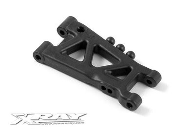 XRAY Rear Suspension Arm - Hard - Rubber-Spec - 2-Hole - 303165