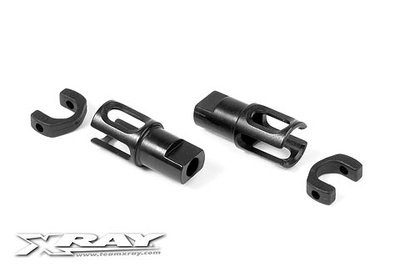 XRAY STEEL SOLID AXLE DRIVESHAFT ADAPTERS - HUDY SPRING STEEL 2 - 305137