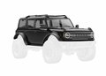 Traxxas Body, Ford Bronco (2021), Complete, Black (includes Grille, Side Mirrors, Door Handles, Fender Flares, Windshield Wipers, Spare Tire Mount, & Clipless Mounting) - 9711-BLK