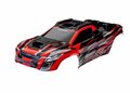 Traxxas Body, Xrt, Red (painted, Decals Applied) (assembled With Front & Rear Body Supports For Clipless Mounting, Roof & Hood Skid Pads) - 7812R