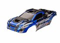 Traxxas Body, Xrt, Blue (painted, Decals Applied) (assembled With Front & Rear Body Supports For Clipless Mounting, Roof & Hood Skid Pads) - 7812A