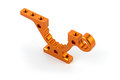 XRAY T4'19 ALU LOWER ADJUSTMENT BULKHEAD - FRONT R / REAR L - ORANGE - 302762-O